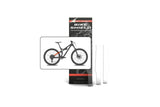 Clear gloss frame protection film kit for bikes from Bike Shield, shown applied to a bike frame for shield and protection.