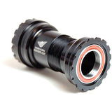 Wheels Manufacturing BBRight outboard angular contact bearings for 24/22mm cranksets, shown in a close-up image of the component.