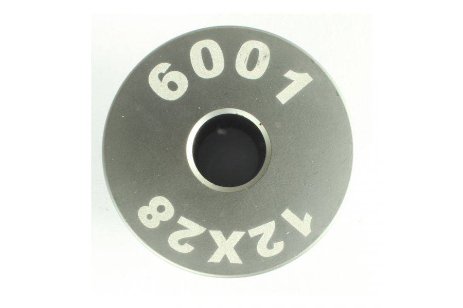 Enduro Bearings 6001 inner guide for EB8420 bearing press, black component used in bicycle bearing maintenance and installation.