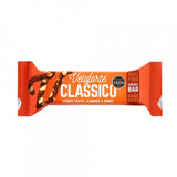Veloforte gluten-free vegan energy bar with plant-based protein and carbs, shown in a close-up image.