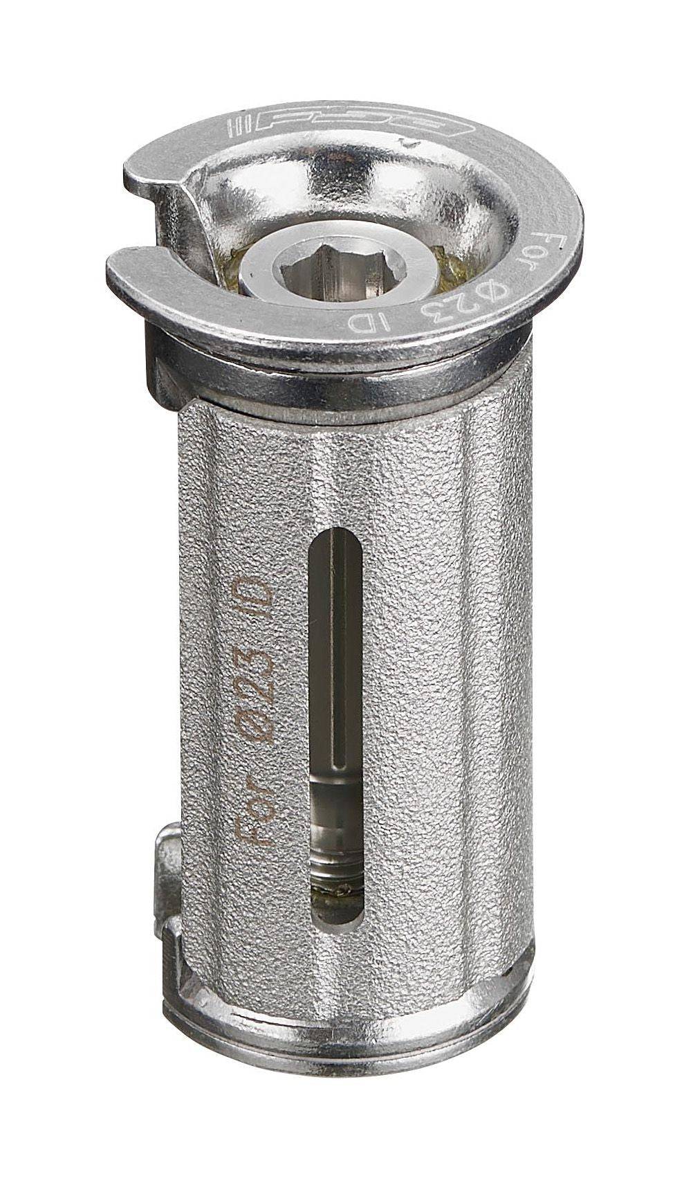 FSA ACR Compressor TH-894-1 for 1.1/8 inch steerer tubes, silver bike headset component with branding and adjustable fitting