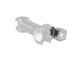 Bontrager Blendr High Ion Light Mount in black attached to a bike stem, designed for Blendr compatible lights and accessories.