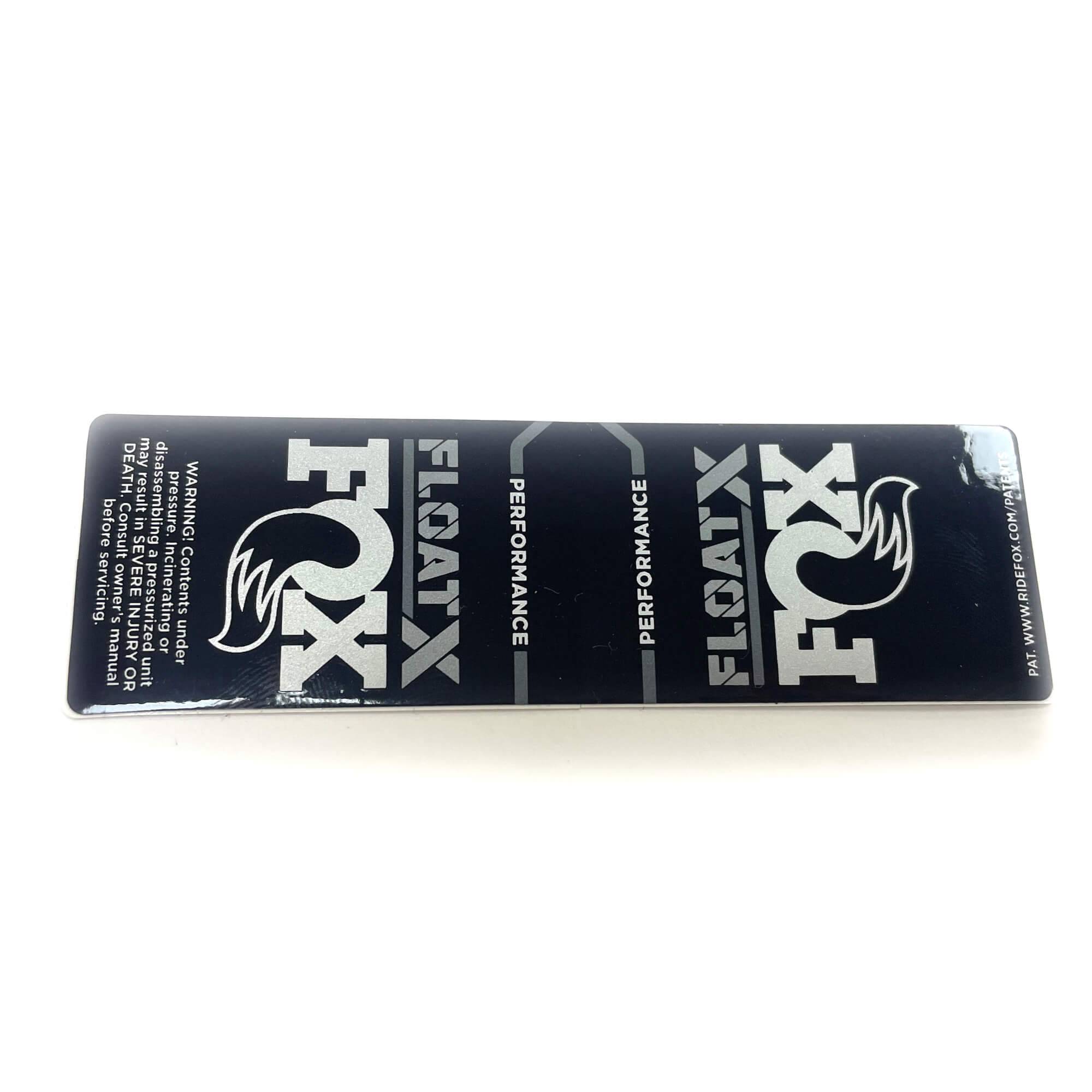 Fox FLOAT X P-S 2022 decal kit for rear shock with durable replacement stickers, showcasing vibrant Fox branding and colorful design.