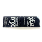 Fox FLOAT X P-S 2022 decal kit for rear shock with durable replacement stickers, showcasing vibrant Fox branding and colorful design.