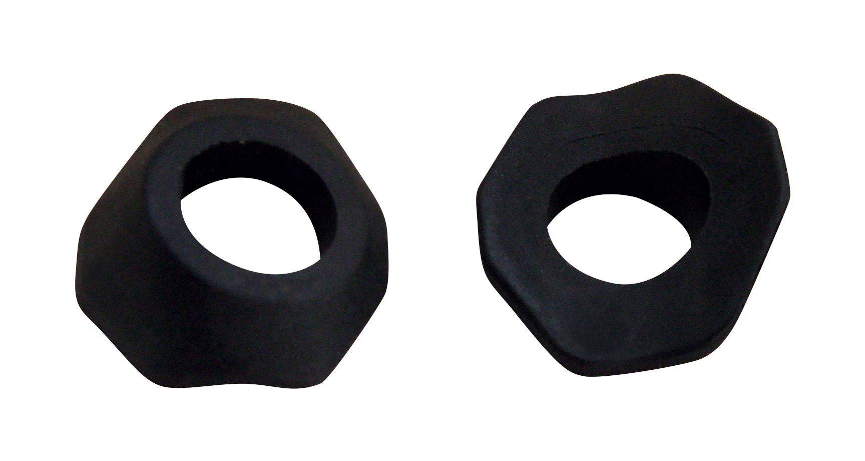 FSA asymmetric rim valve adaptor for Presta valves, suitable for tubeless and tube setups, shown attached to a bicycle wheel rim.