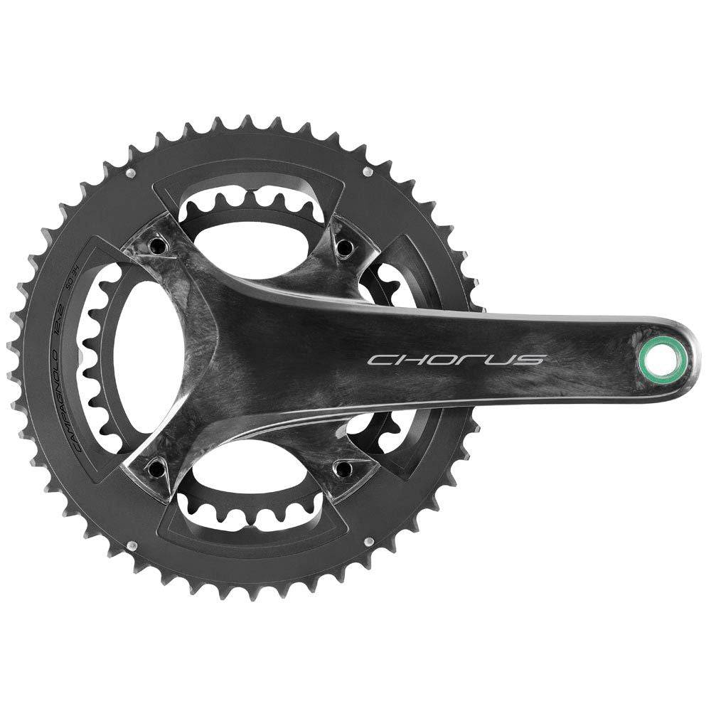 Campagnolo Chorus 12x Ultra-Torque road cycling crankset with chainrings, black components for high-performance bike drivetrain