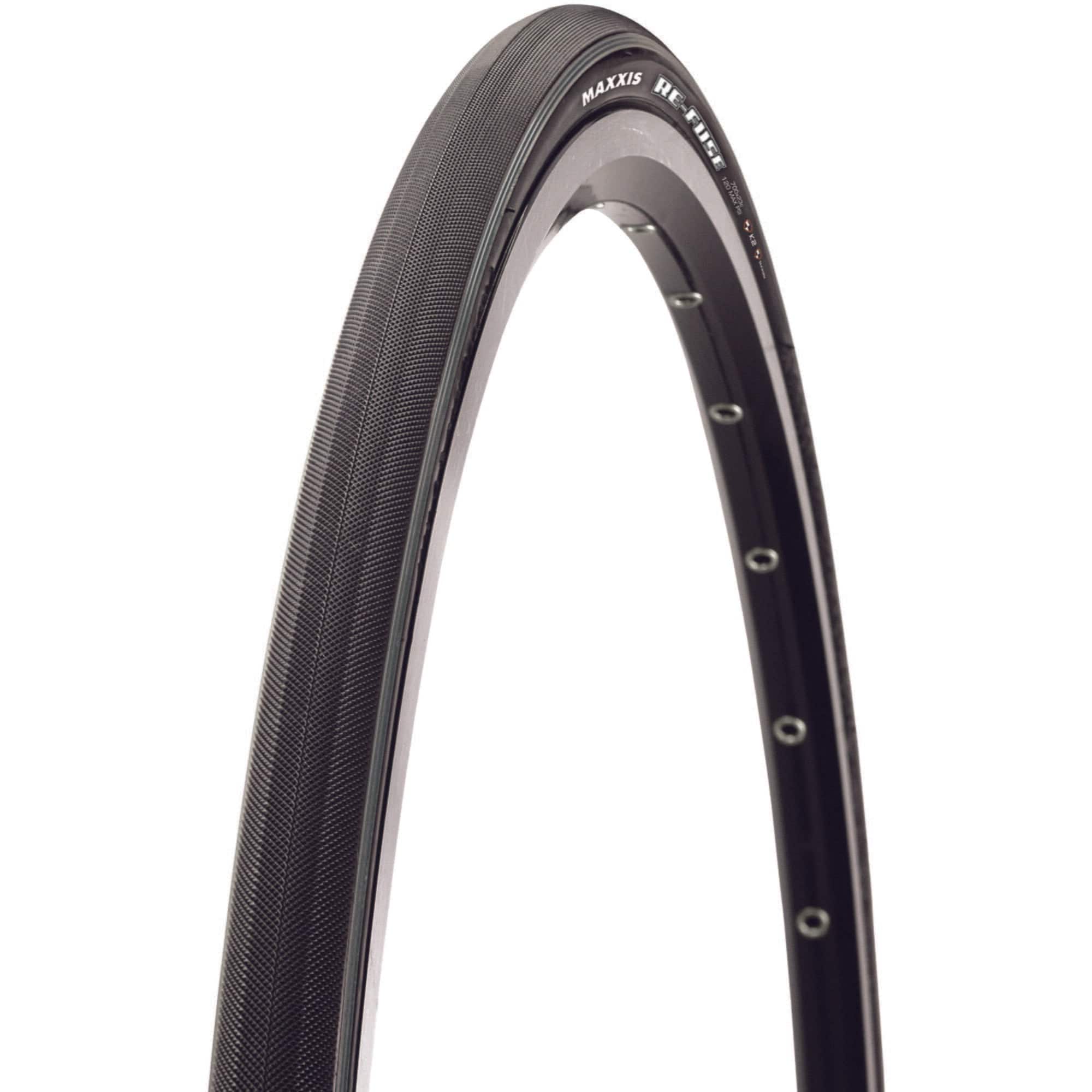 Maxxis Re-Fuse 700x23c folding road tire with MaxxShield puncture protection and 60 TPI single compound for cycling components