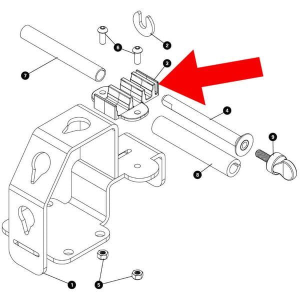 Park Tool Axle Clip WH-1 Replacement for WH-1 Wheel Holder Secure Fit | Swinnerton Cycles