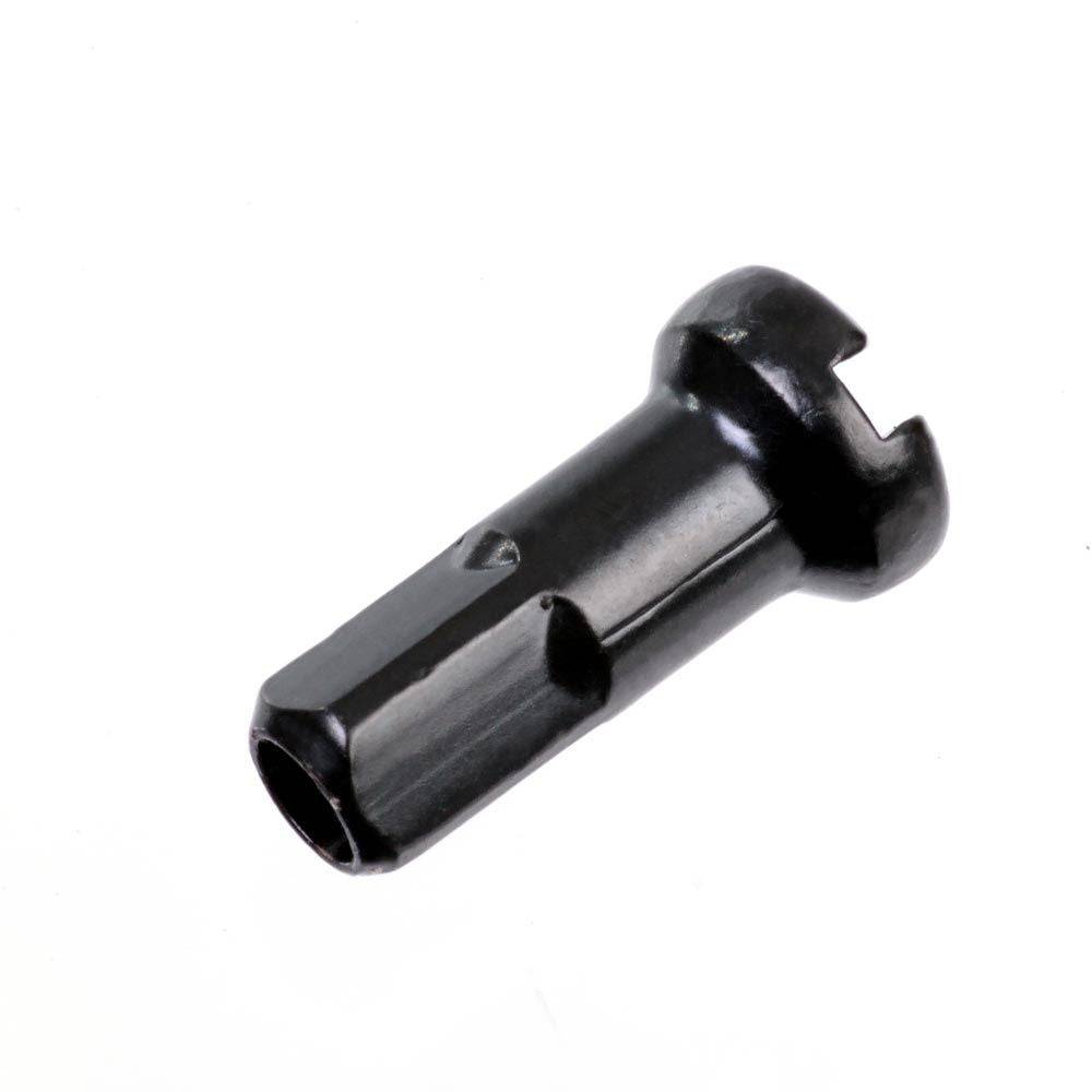 Halo brass bicycle spoke nipples, durable and corrosion-resistant, shown in a pack of 100 for wheel component assembly.