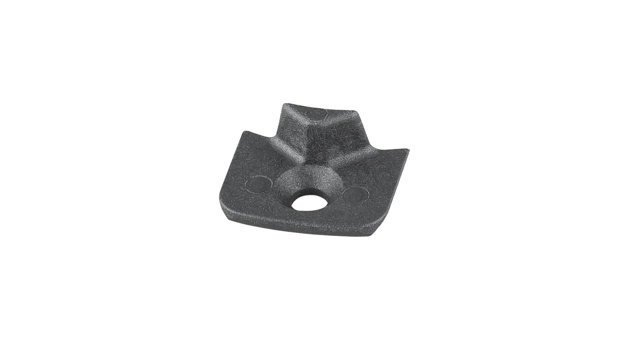 Black Trek Road Integrated Steerer Stop for bike steering components, mounted on a road bike fork.
