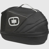 OGIO ATS gear case with adjustable padding for helmet and goggles protection, showcasing its durable exterior and interior compartments.