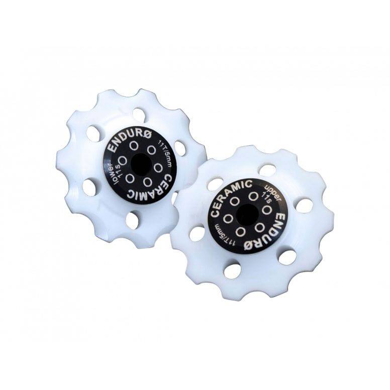 Enduro Bearings XD-15 ceramic jockey wheels for SRAM XX1 drivetrain, high precision components for smooth shifting.