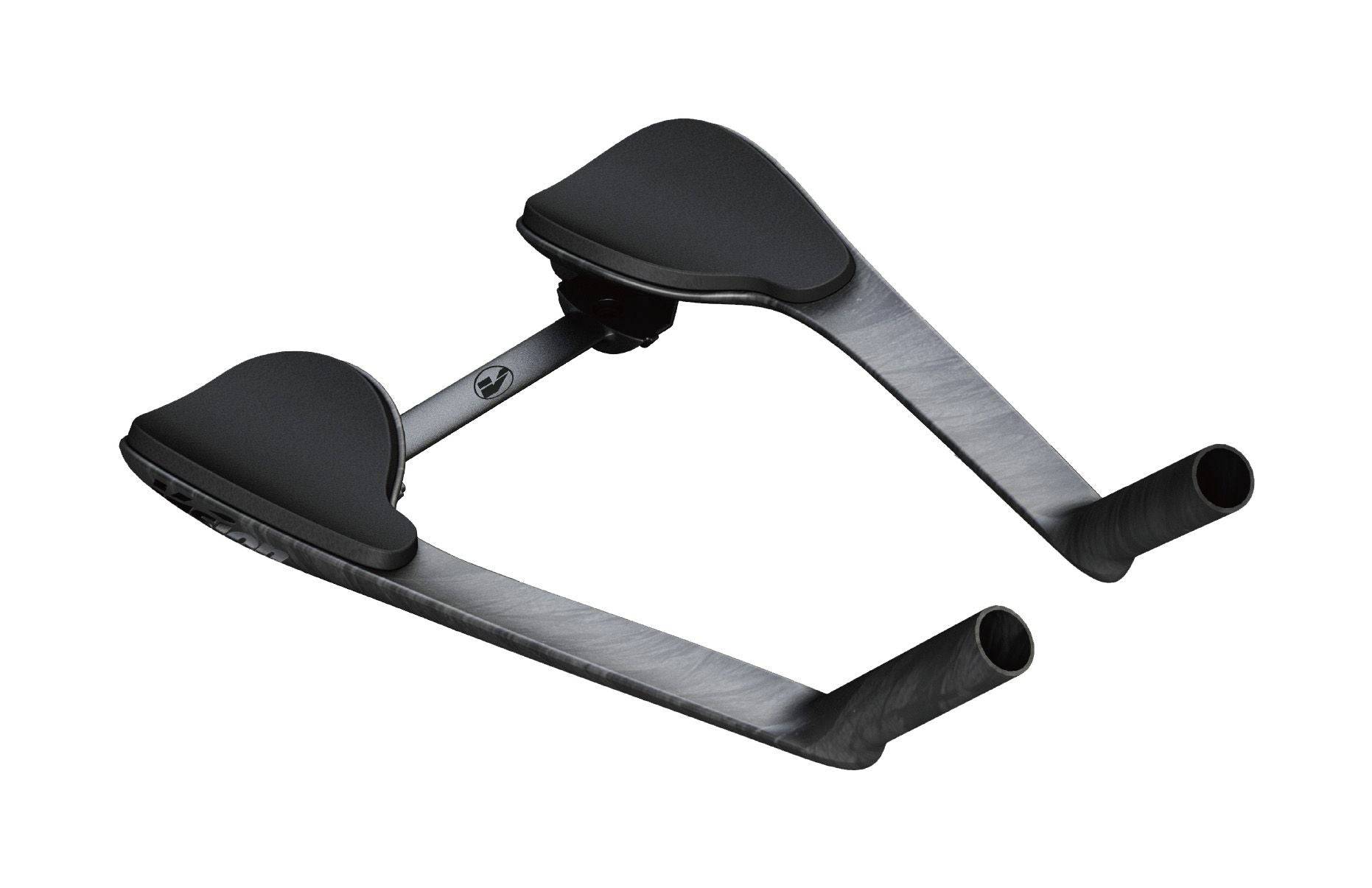 Vision Metron TFE WA carbon aero handlebar extensions for competitive cycling, showing sleek aerodynamic design.