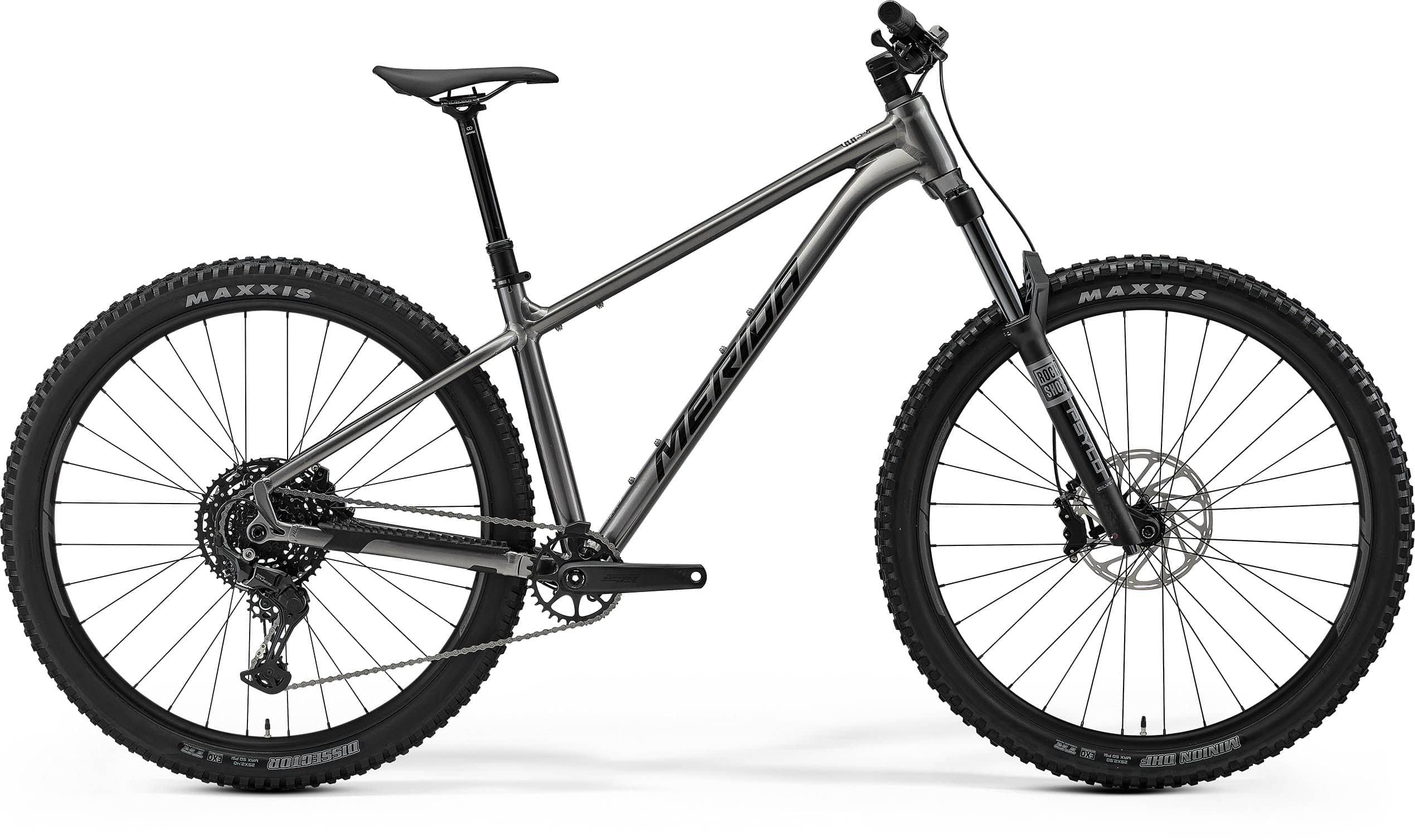 Merida Big Trail 500 MY26 29-inch hardtail mountain bike with disc brakes, shown with black frame and rugged tires.