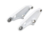 Trek 2022 Session 29 Rocker Link white suspension component for Trek mountain bikes, showing the metal linkage with mounting points.