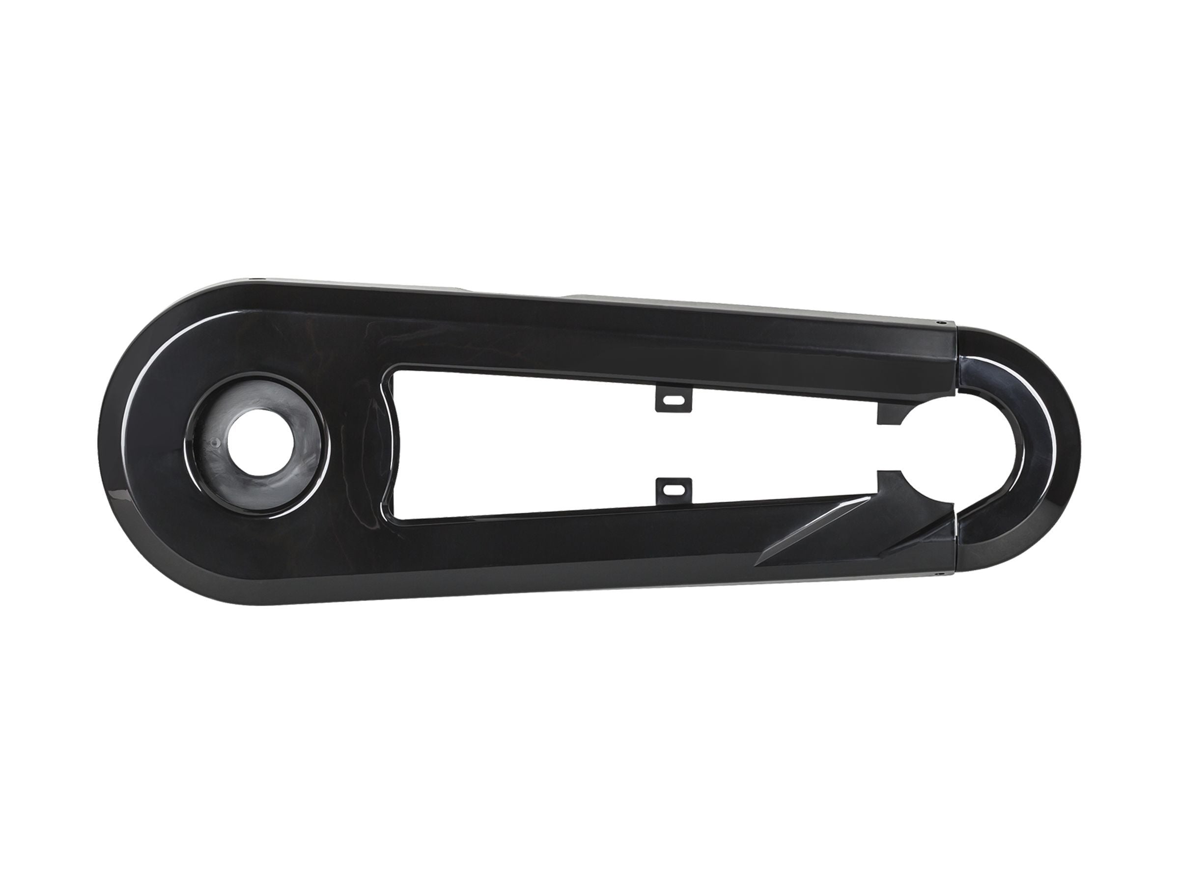 Trek Precaliber 20-inch bike chainguard in black, providing durable chain protection for children's bicycle components.