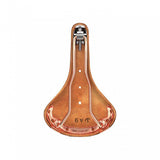 Brooks B17 Special leather bicycle saddle with steel rails, showcasing its classic design and craftsmanship for comfortable cycling.