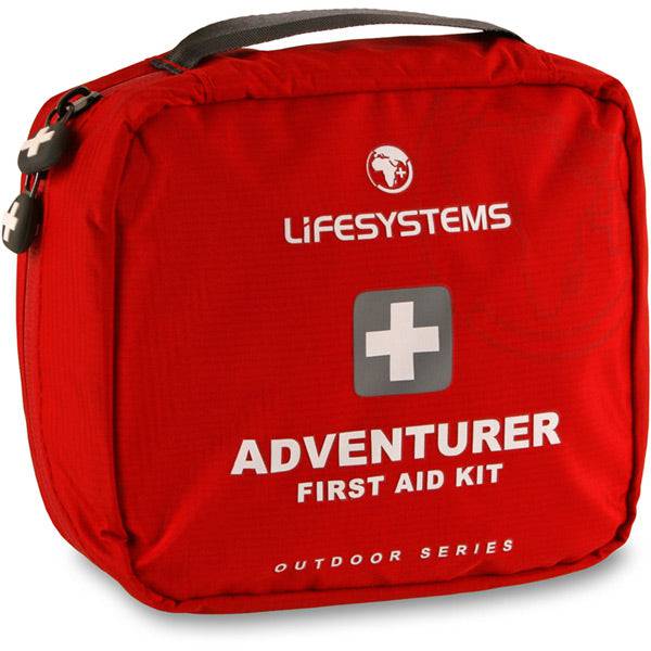 Lifesystems Adventure First Aid Kit with waterproof zip closure and QuickFind system, compact accessories for outdoor emergencies