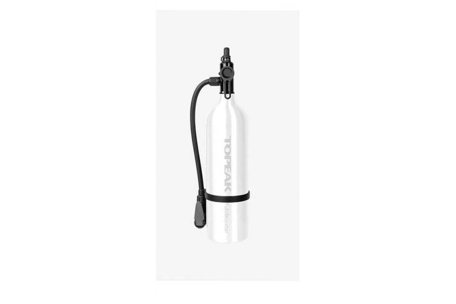 Topeak Tubibooster X Hose Kit in black, replacement inflation accessory for Tubibooster bike pump.