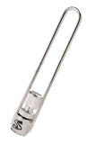 Sturdy Surly stainless steel rear hanger for bike frames, durable bike component designed for secure rear wheel attachment.