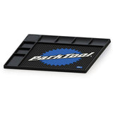 Park Tool OM-1 bench-top overhaul mat with pockets, designed for small parts organization in workshop or repair settings.