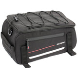 Zefal Z Traveller 40 bike rack bag with waterproof cover and reflective strips, mounted on a bicycle for accessories.
