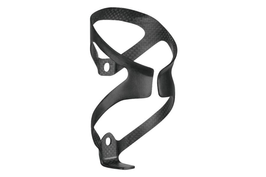 Topeak Shuttle Cage XE carbon fiber bike bottle cage with stainless steel bolts, lightweight cycling accessories.