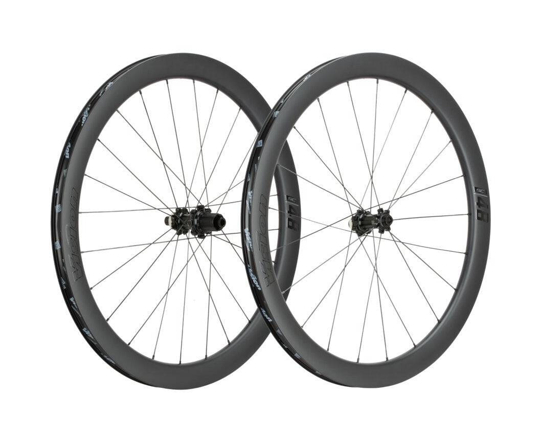 Vision SC 48 i25 Disc Carbon Wheelset for road bikes, Shimano 11-12 speed compatible, featuring lightweight carbon rims and disc brakes.