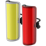 Knog Big Cobber bike light set with waterproof design, USB rechargeable, offering 330° visibility for cycling safety.