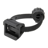 CatEye SP-12-R Rear FlexTight light bracket mounted on a bike seat post, securing CatEye bike light for safety and visibility.