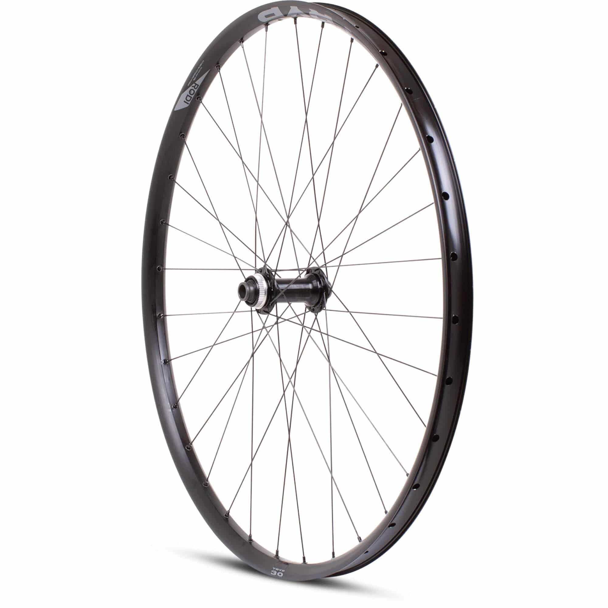 M Part Wheels M30 v2 29-inch front boost wheel with 110x15mm thru-axle, tubeless-ready mountain bike component.