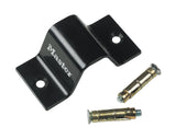 Master Lock floor anchor with high-security screws, 50x50mm metal security accessory for bikes and equipment.