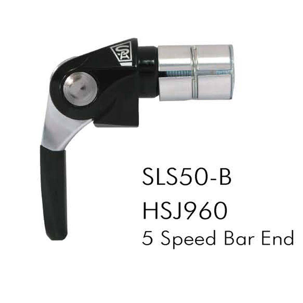 Sturmey Archer 3-speed shifter hub spares for bar end and down tube mounts, bicycle component parts, black and silver finishes