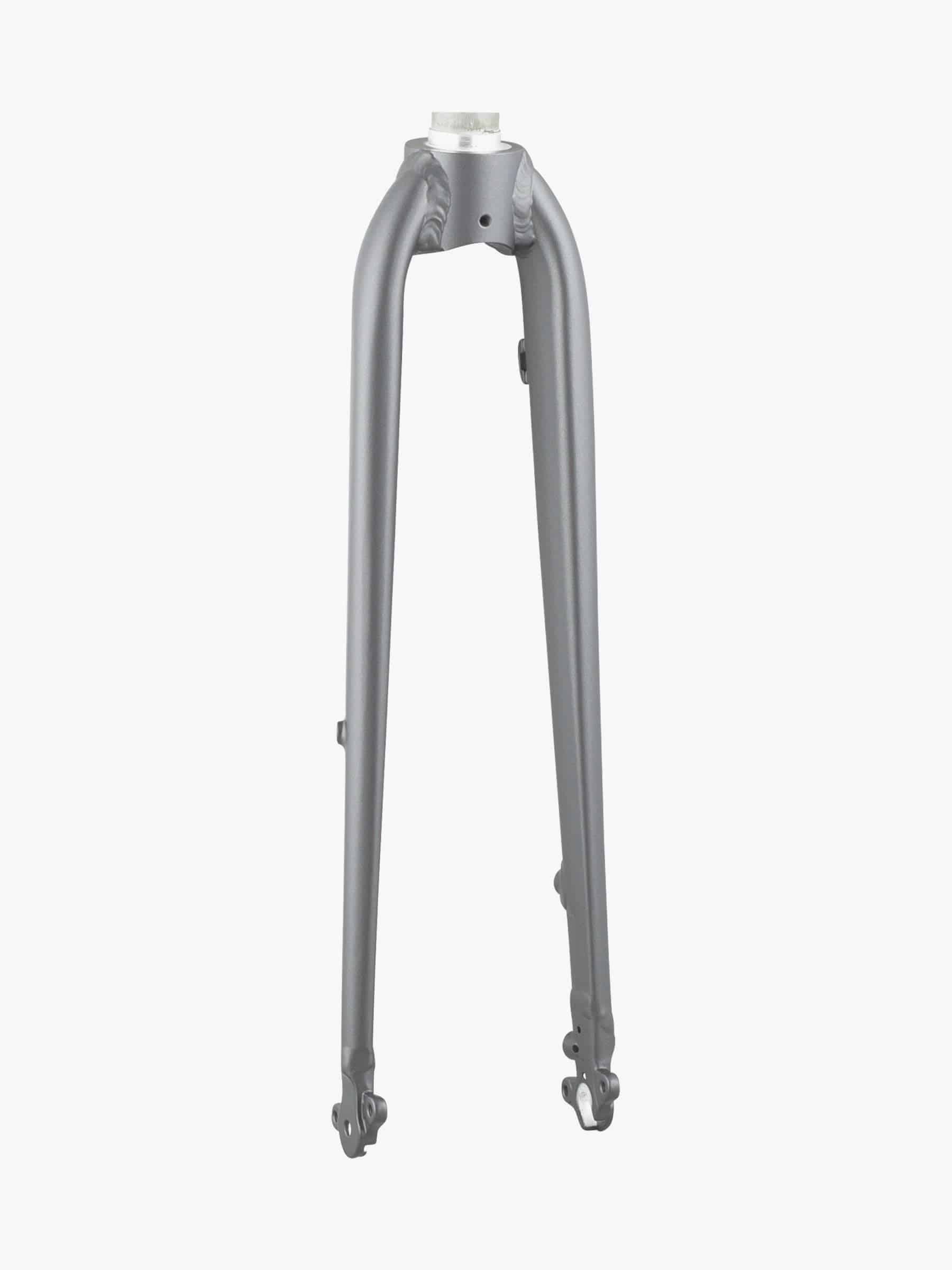 Trek FX 2 700c disc brake rigid fork in Dnister Black with 287mm length and 50mm offset, mounted on bicycle component.