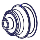 DT Swiss HWAXXX00S1545C Front hub spacer for 240 radial non-disc single | Swinnerton Cycles