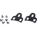 Shimano SM-SH20 SPD-SL cleat spacer and fixing bolt set for precise bike pedal fit, shown on a white background.