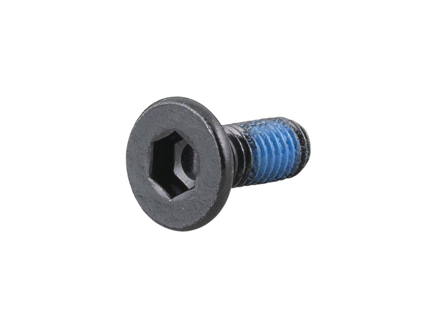 Trek 2022 Speed Concept front derailleur mounting bolt, black M5 x 14mm, close-up of component on bike frame.