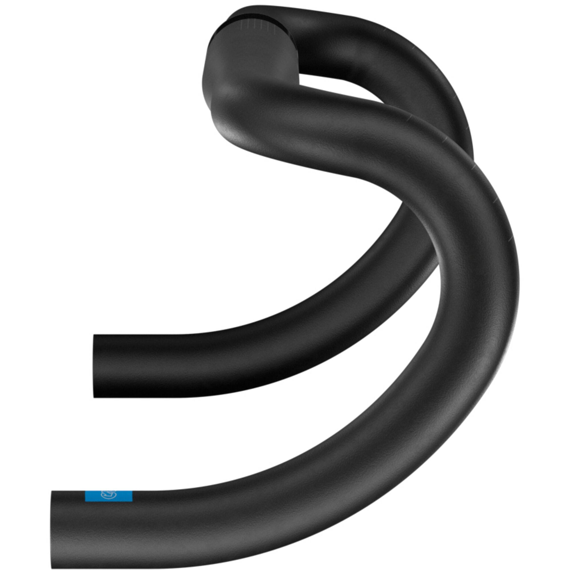 Black PRO PLT Compact Road Handlebar in alloy with 31.8mm clamp and ergonomic design, ideal for cycling components.