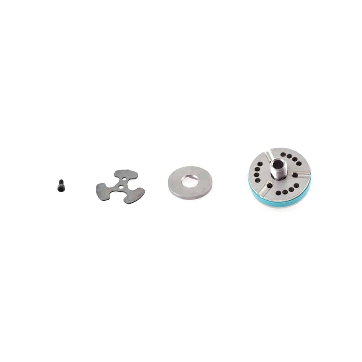 Fox Shock Float DPS remote linear piston valving assembly component for 2019 shock absorbers, part of Fox suspension systems.