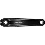 Shimano STEPS FC-E8000 right-hand bike crank arm, 165mm for e-bike drivetrain, shown in close-up view