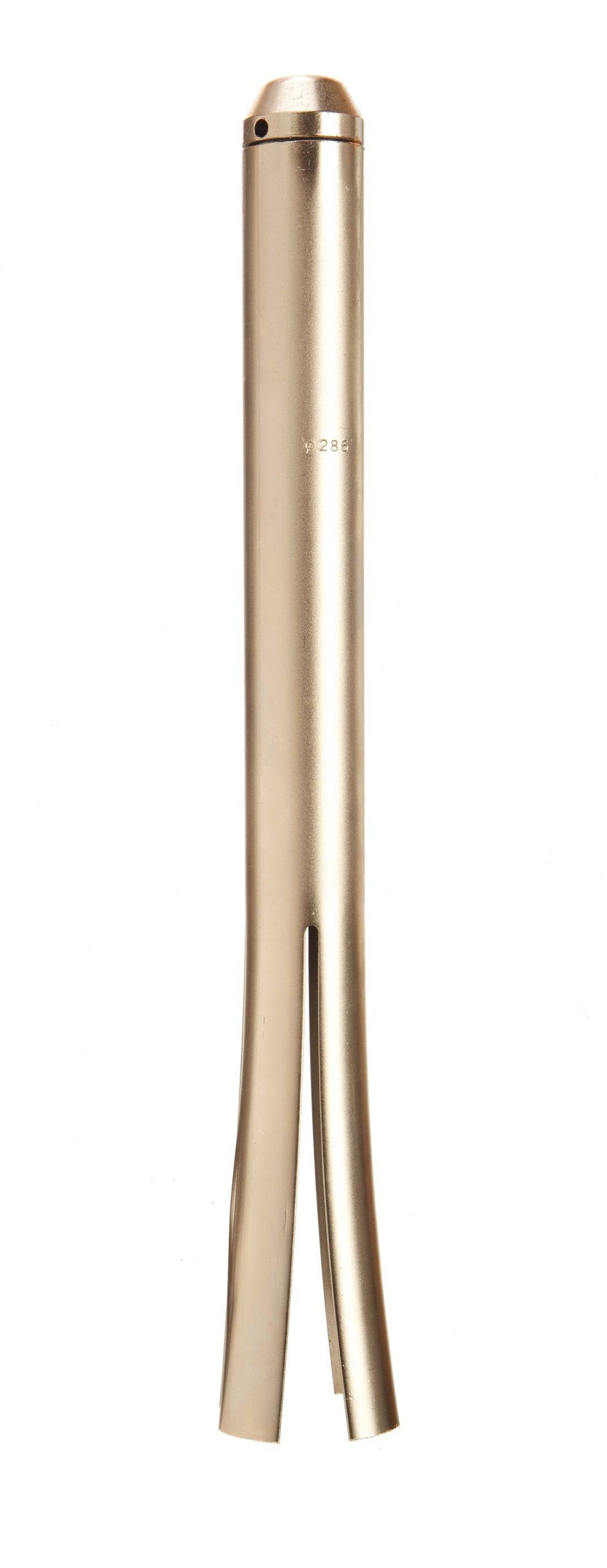 Fat Spanner headset cup remover tool for bike maintenance, shown in a workshop setting with the tool and bike components.