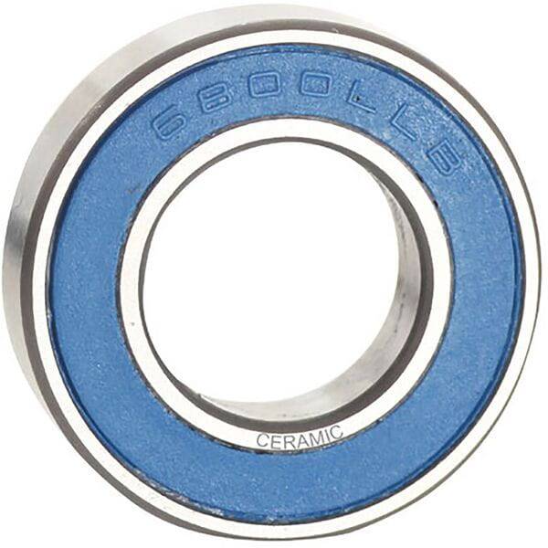 M Part ceramic bearing 6800 LLB for bicycle hubs, featuring low friction seal and precise 10x19x5 dimensions.