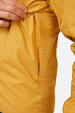 Rab VR Cinder Softshell Cycling Jacket with Vapour-Rise™ technology, shown in Sahara color with detailed fabric and windproof features.