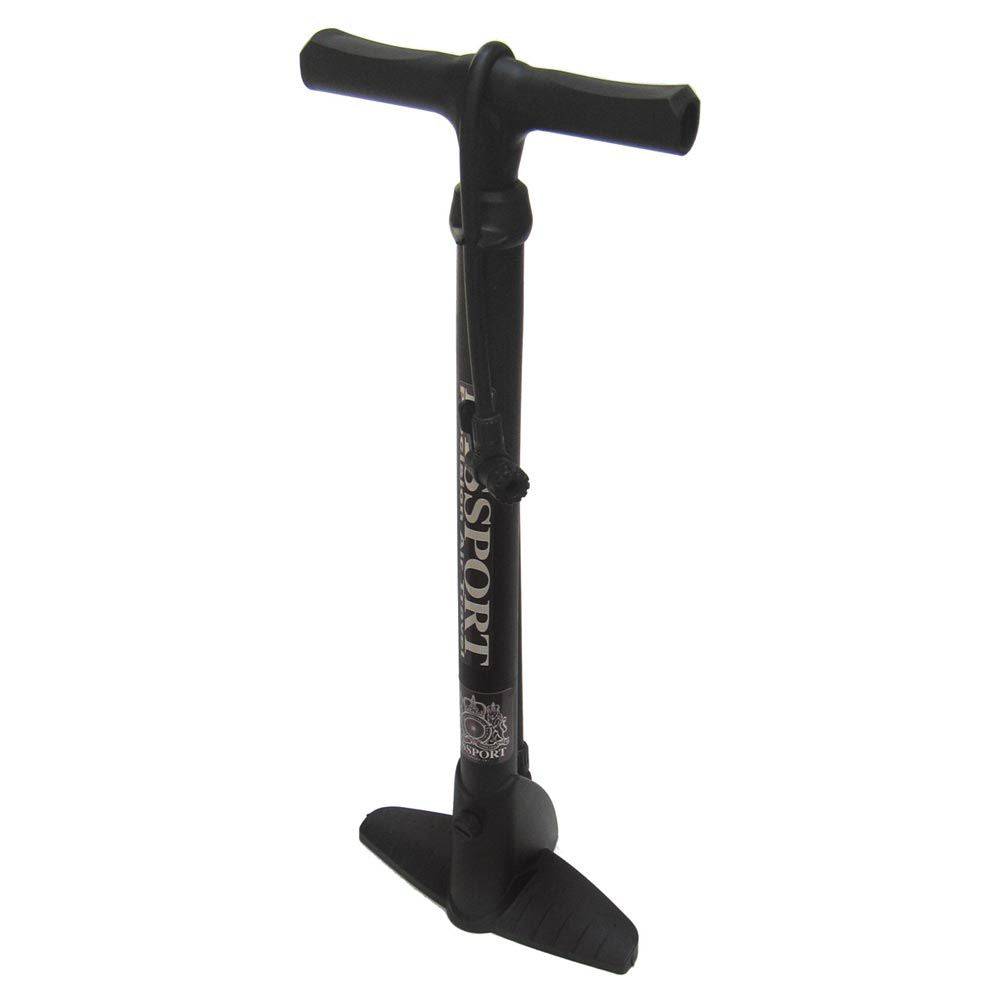 Passport Resin Floor Pump for tire inflation, showing durable construction and ergonomic handle for efficient inflating.