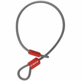 Zefal K-Traz cable lock with flexible vinyl coating and velcro strap for bike security and easy carrying.