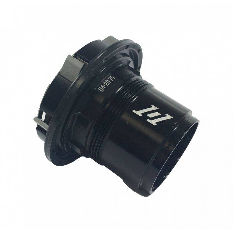 Crankbrothers Synthesis freehub body for I9 Hydra and 1/1 wheels, compatible with HG XD Micro Spline, shown close-up of the component.