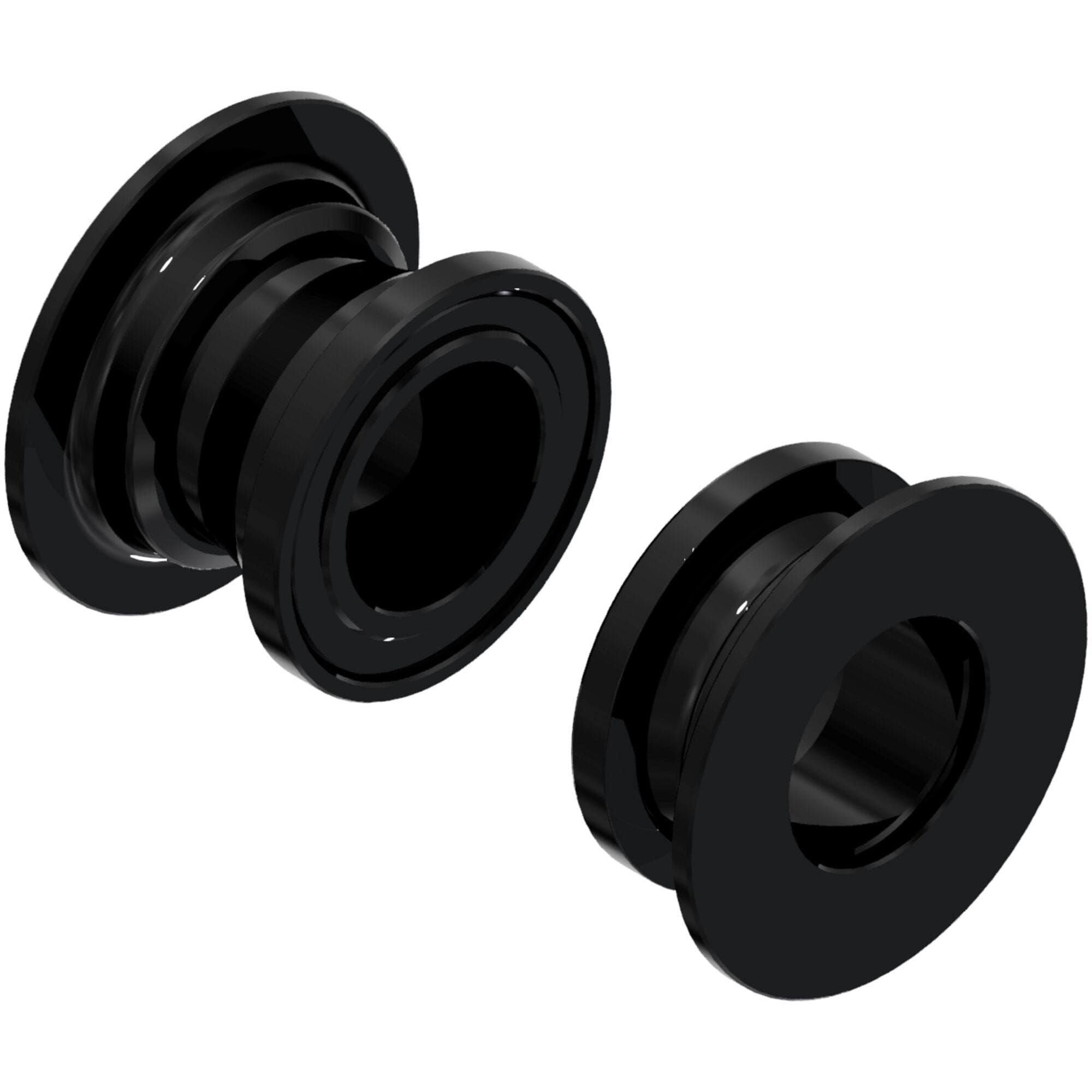 DT Swiss front torque caps for 2024+ XMC and EXC 1200 Boost hubs, compatible with RockShox mountain bike components.