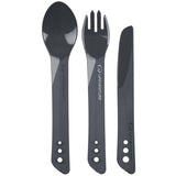 Lifeventure Ellipse travel cutlery set with knife, fork, and spoon, made of BPA-free durable materials for portable accessories.