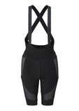 Women's Rab Cinder Liner Bib Shorts with elastic interface® chamois and mesh pockets, designed for cycling comfort and performance.