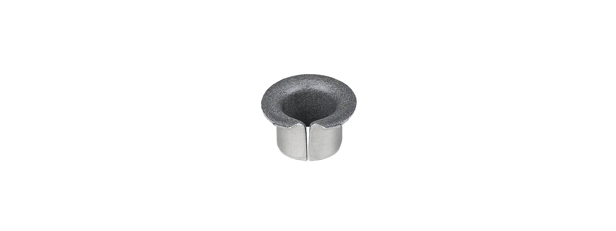 Trek Madone SLR IsoSpeed flanged bushing in natural size, close-up of component for smooth bike ride, Trek cycling parts